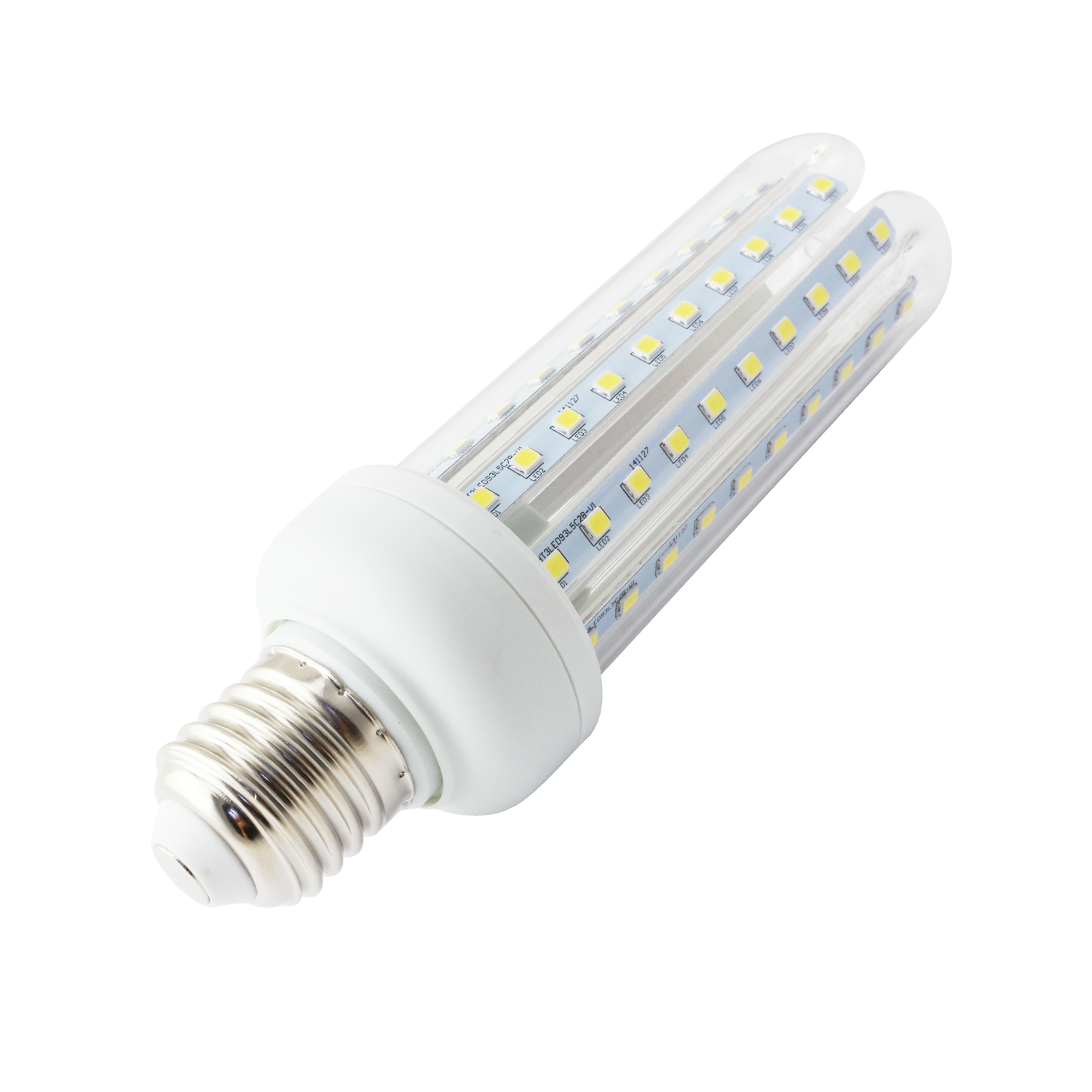 Aigostar - Confezione da 5 Lampadine LED B5 T3 4U, 19W, Attacco Grande E27, 1500 lumen, Luce Calda 3000K [Classe di efficienza energetica A+]