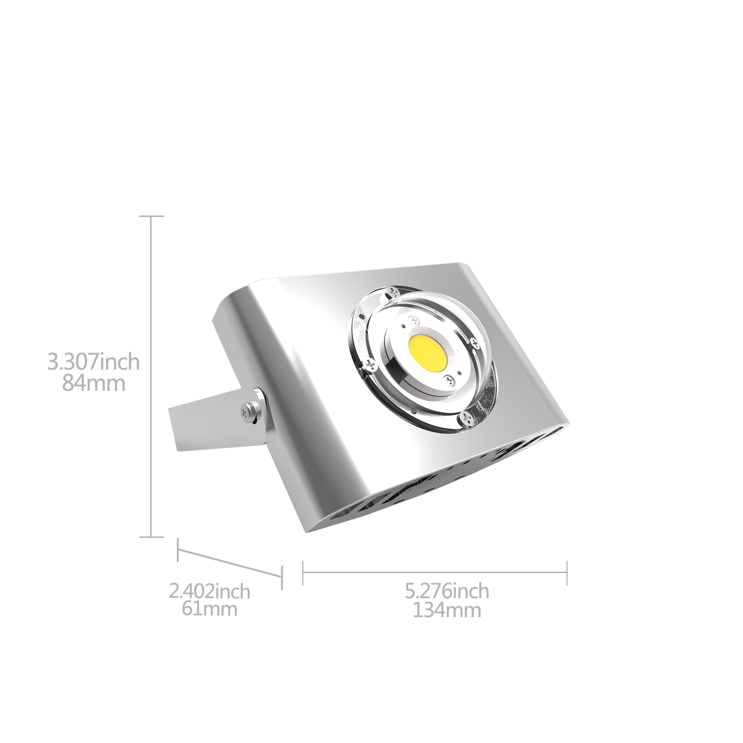 Aigostar - Confezione da 5 Faretto a LED COB，10W, 850LM，Impermeabile IP65, Luce Naturale 4000K[Classe di efficienza energetica A+]