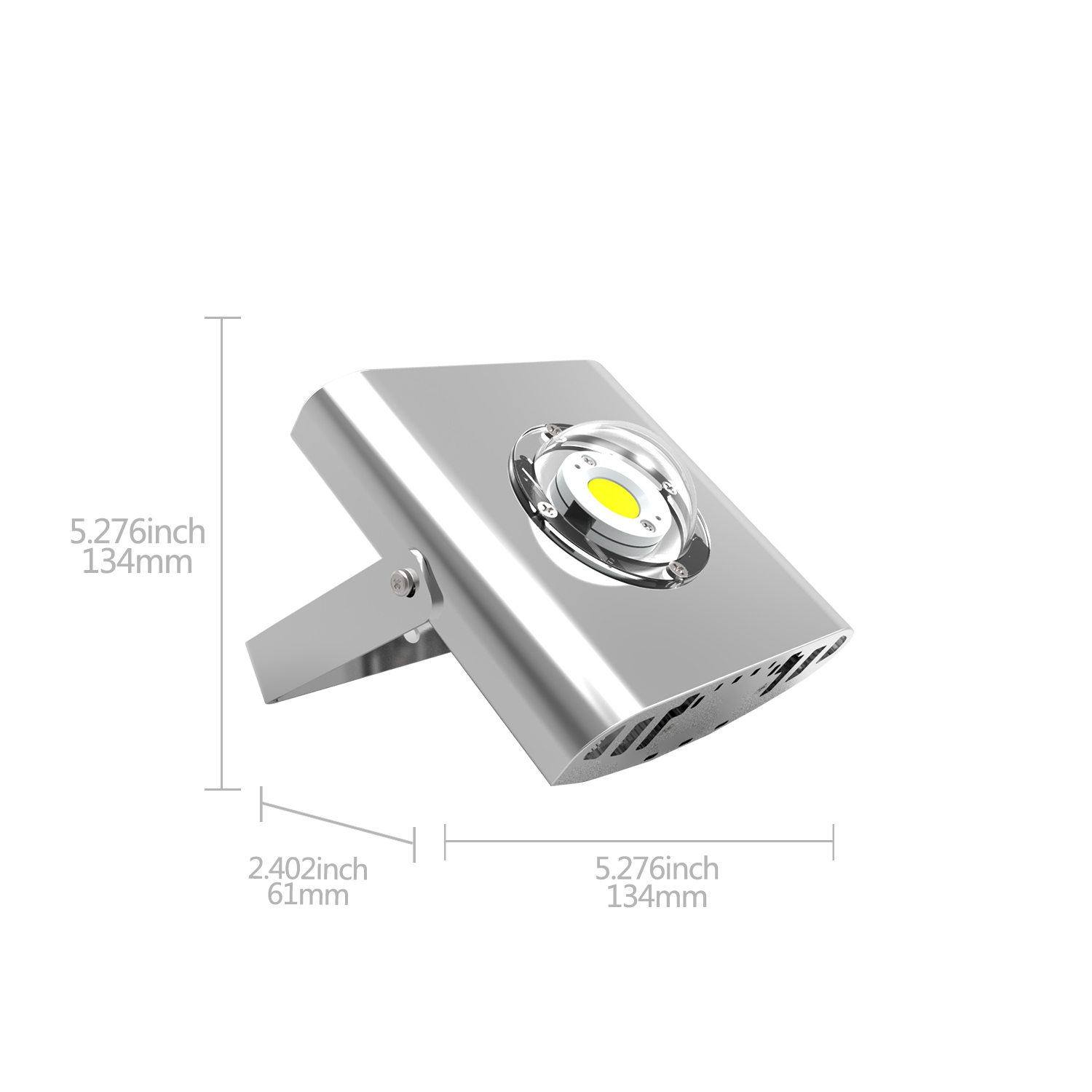 Aigostar - Confezione da 5 Faretto a LED COB，30W, 2700LM，Impermeabile IP65, Luce Naturale 4000K[Classe di efficienza energetica A+]