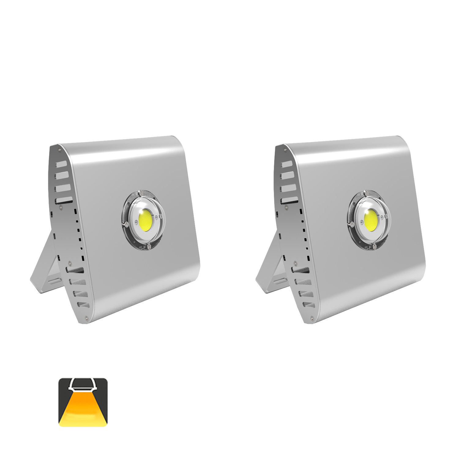 Aigostar - Confezione da 2 Faretto a LED COB, 50W, 4500LM, Impermeabile IP65, Luce Naturale 4000K[Classe di efficienza energetica A+]