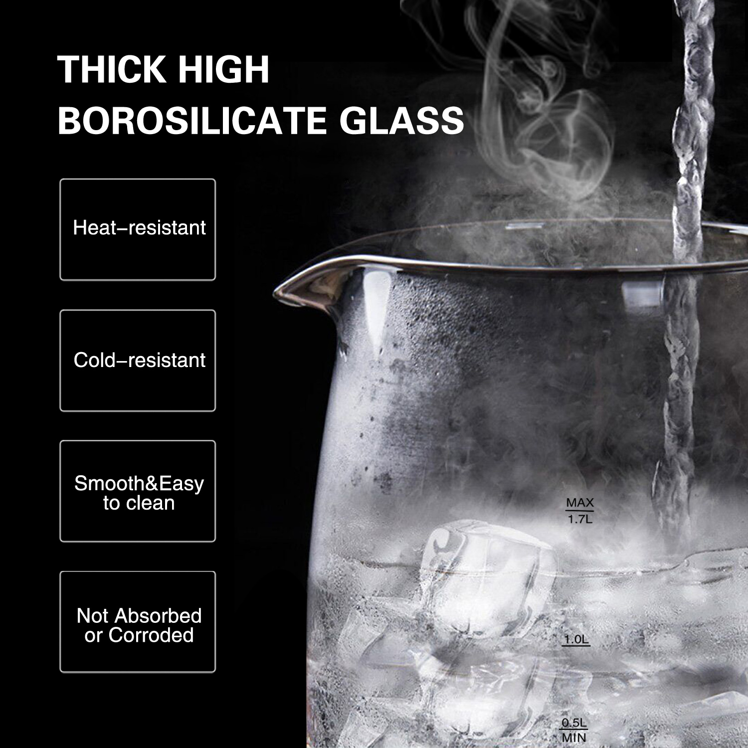 Aigostar Eve - Bouilloire électrique en cristal(500870)