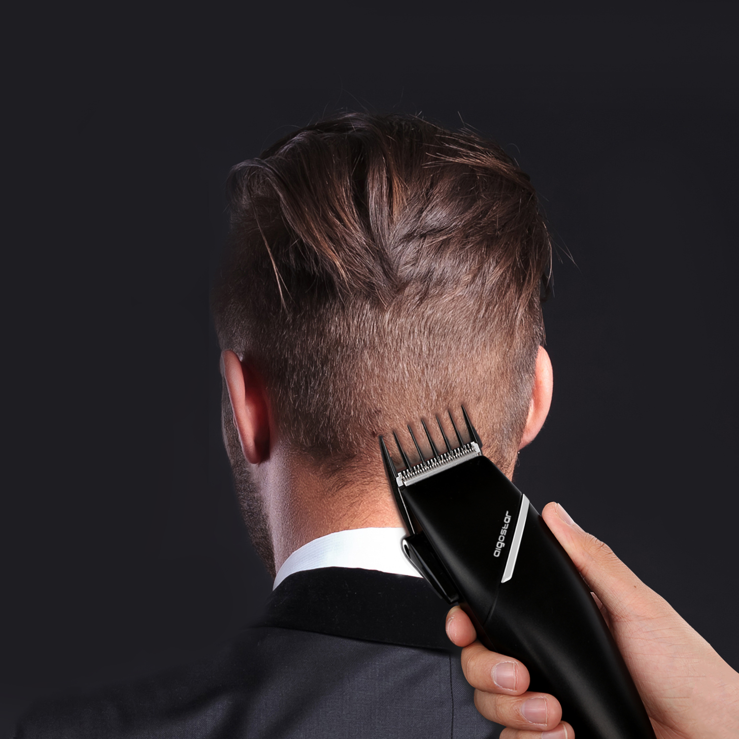 Aigostar MR. Black - Maquinilla para cortar el pelo (185800)