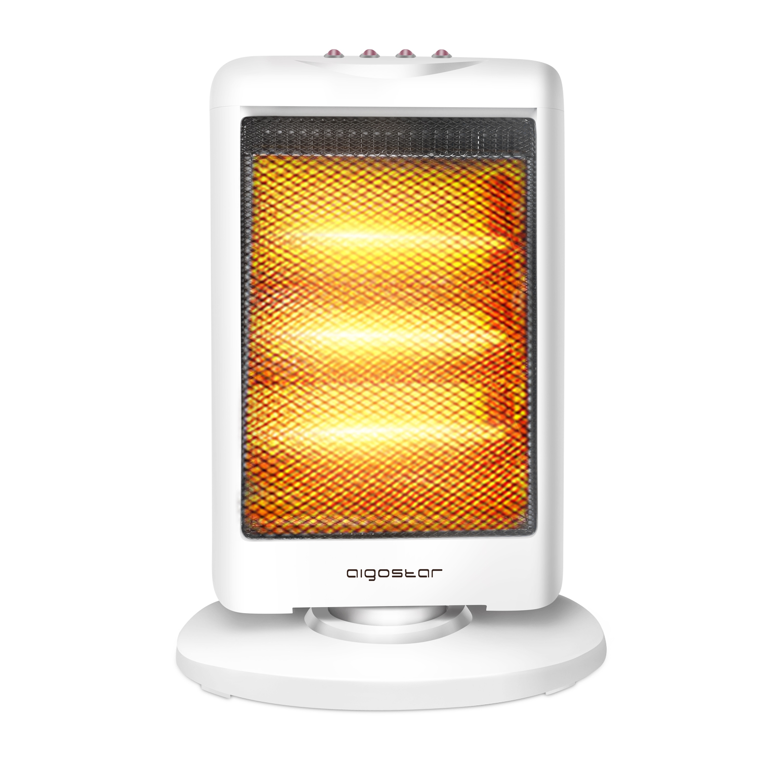 Aigostar Sun 33LCH – Stufa elettrica portatile da 1200W, termoventilatore a infrarossi con l'utilizzo del quarzo. Impostazioni di temperatura, protezione e sicurezza contro il surriscaldamento