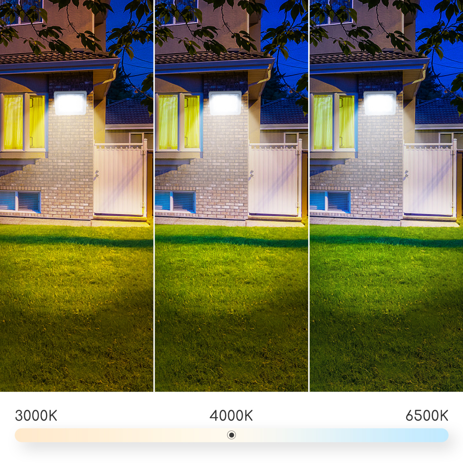 Aigostar LED Esterno, Proiettore da esterno 50W 6500K, Proiettore da esterno 4500LM impermeabile IP65 per cortile, giardino, garage