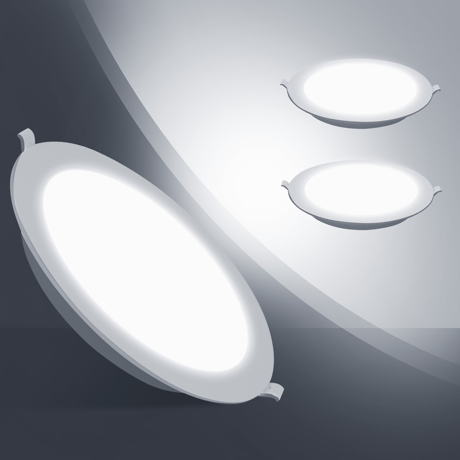 Aigostar Moderno LED Regolabile Inclinata Downlight Incasso Rotondo Soffitto Faretti 16W 