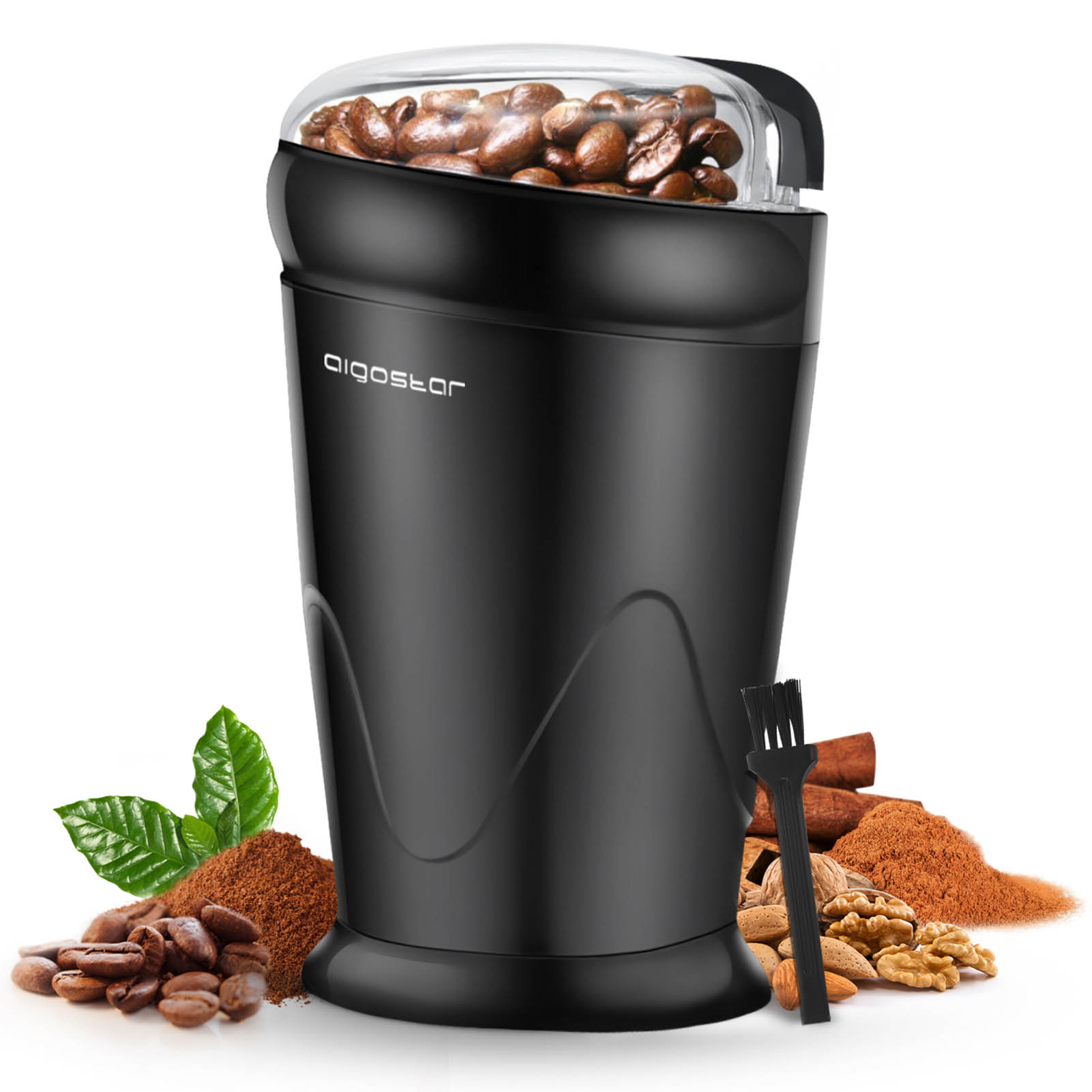 Aigostar Breath 30CFR - Moulin à café, épices et graines 100% sans BPA.(500351)